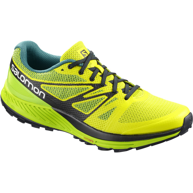 Zapatillas Trail Running Salomon Hombre Amarillo / Verde - Salomon Argentina SENSE ESE ,792851-SPF